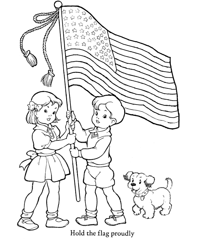Labor Day Flag Coloring Pages 2014, American Flag