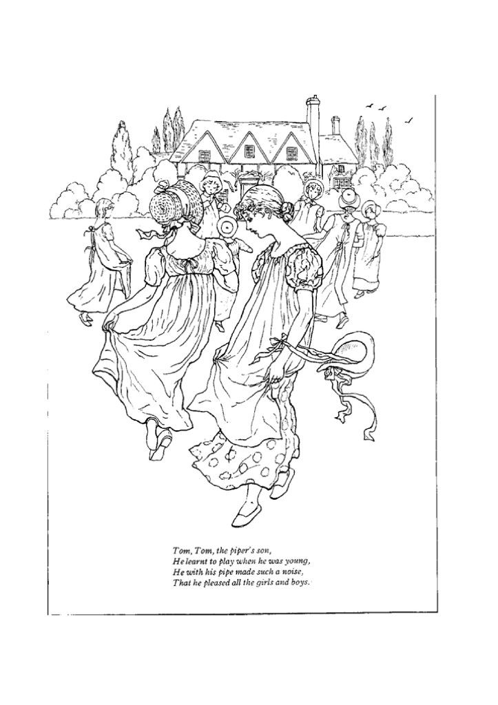 Nursery Rhymes Coloring Pages for Kids- Free Coloring Sheets to print