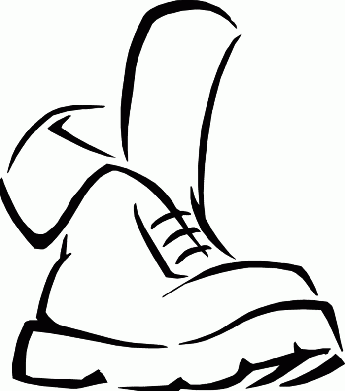 boot coloring page  coloring home