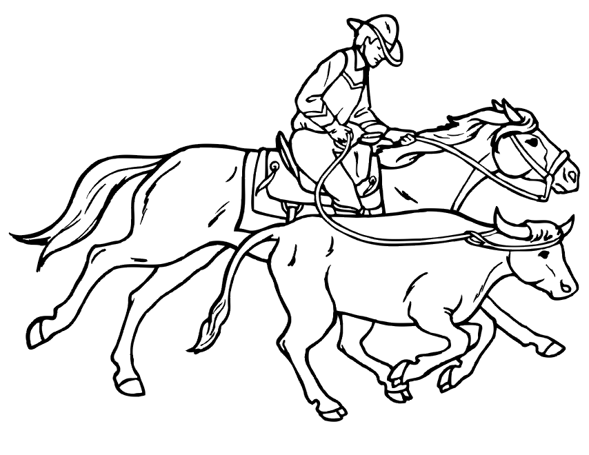 Cowboy Coloring Pages To Print - Free Printable Coloring Pages 