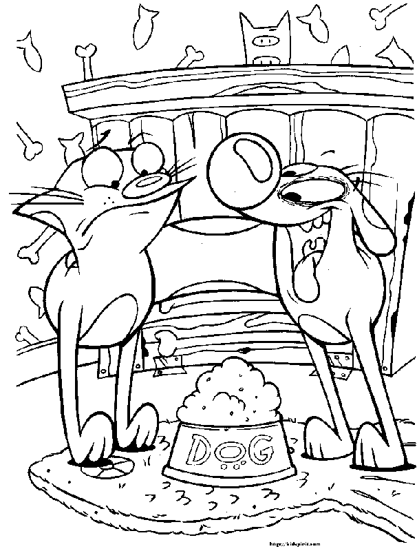 Catdog Nickelodeon Coloring Pages 4 | Free Printable Coloring 