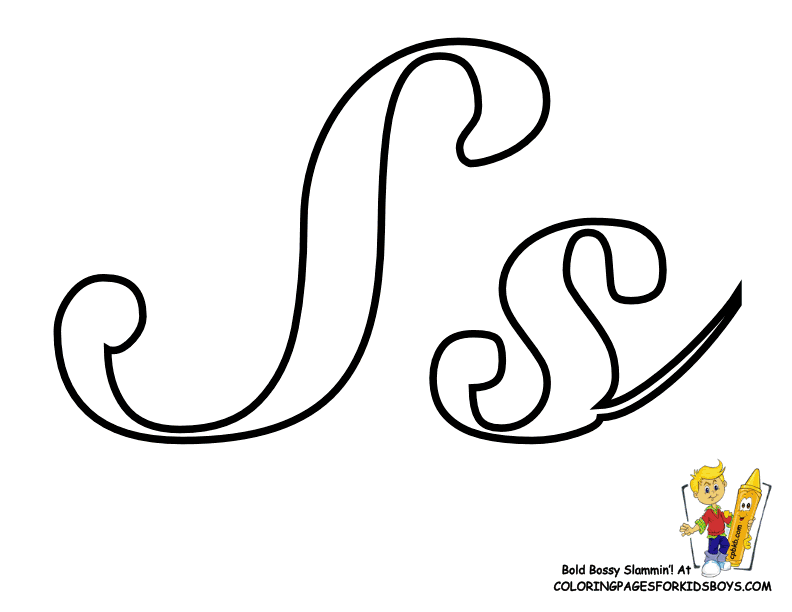 Printable Coloring Letters - Coloring Home