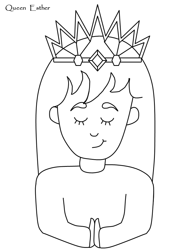 Queen Esther Coloring Page - Coloring Home