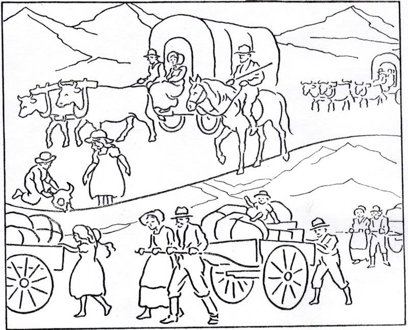 pioneer home Colouring Pages