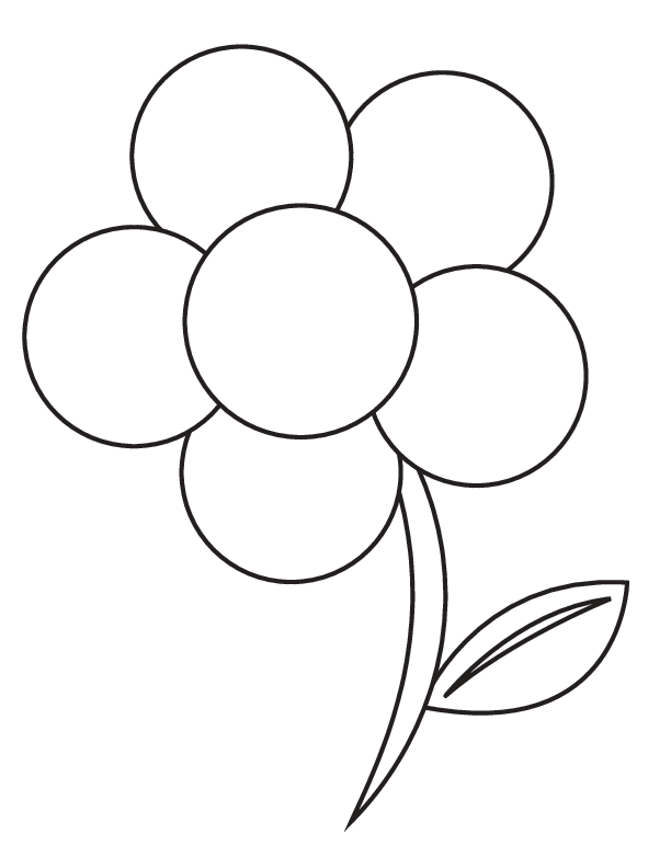 Printable Flower Coloring Page - WikiHow - Coloring Home