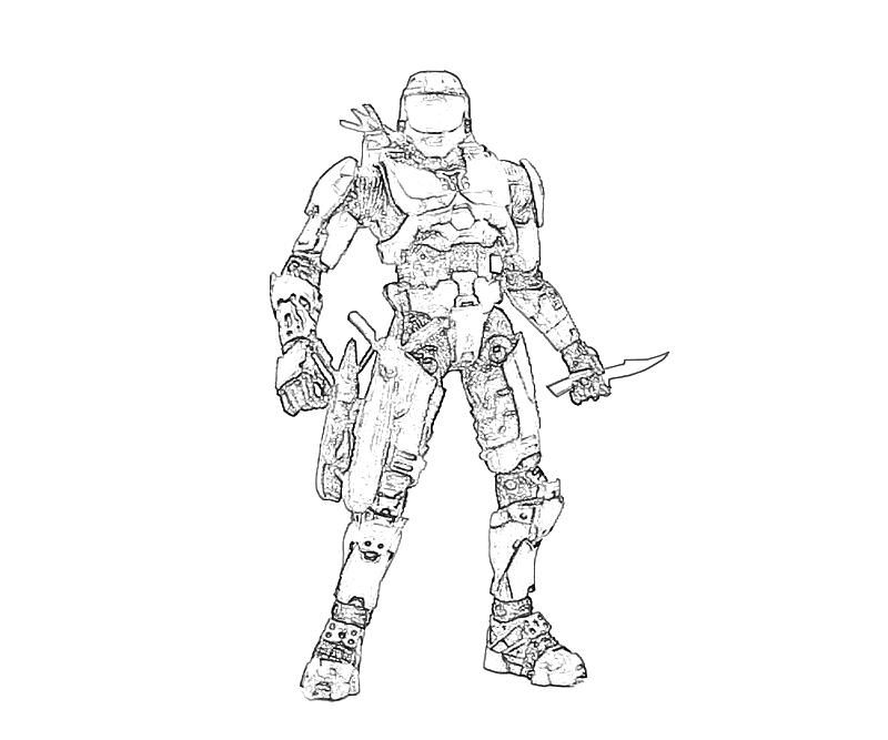Halo 1 Coloring Pages Printable