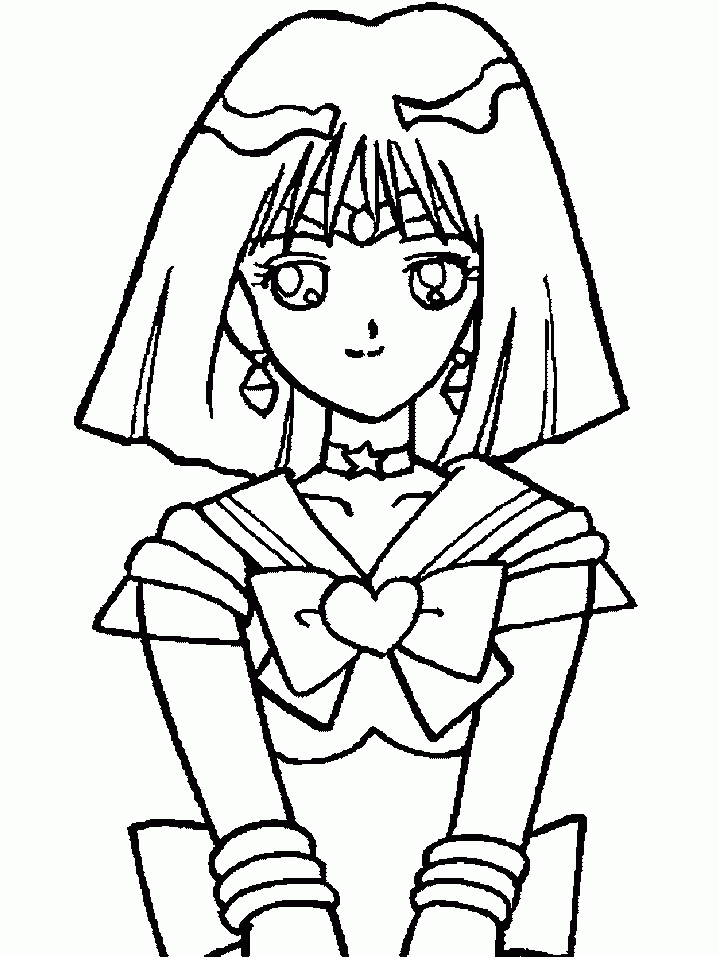 Super Sailor Saturn Coloring Page By Sailortwilight