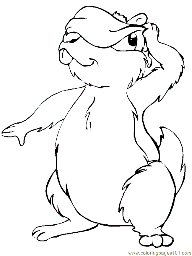 Coloring Pages Gopher or Prairie Dog (Mammals > Gopher or Prairie 