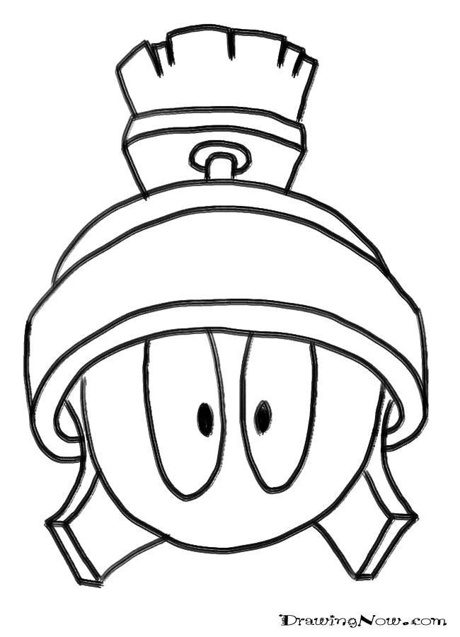 Marvin The Martian Coloring Pages 290 | Free Printable Coloring Pages