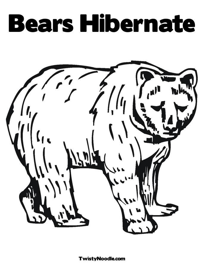 Hibernation Coloring Pages - Coloring Home