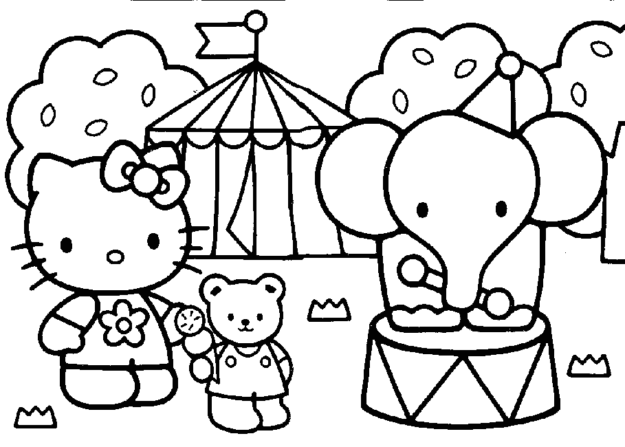 Big Pictures Of Hello Kitty - Coloring Home