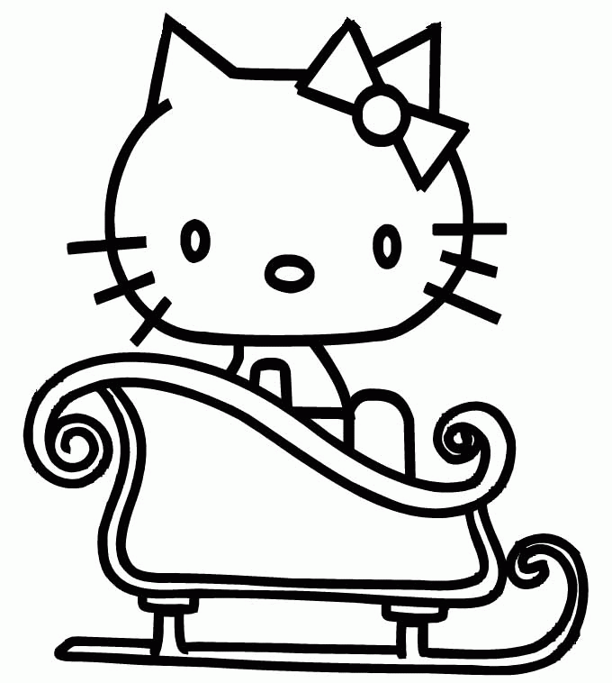Hello Kitty Christmas Coloring Pages - Coloring Home