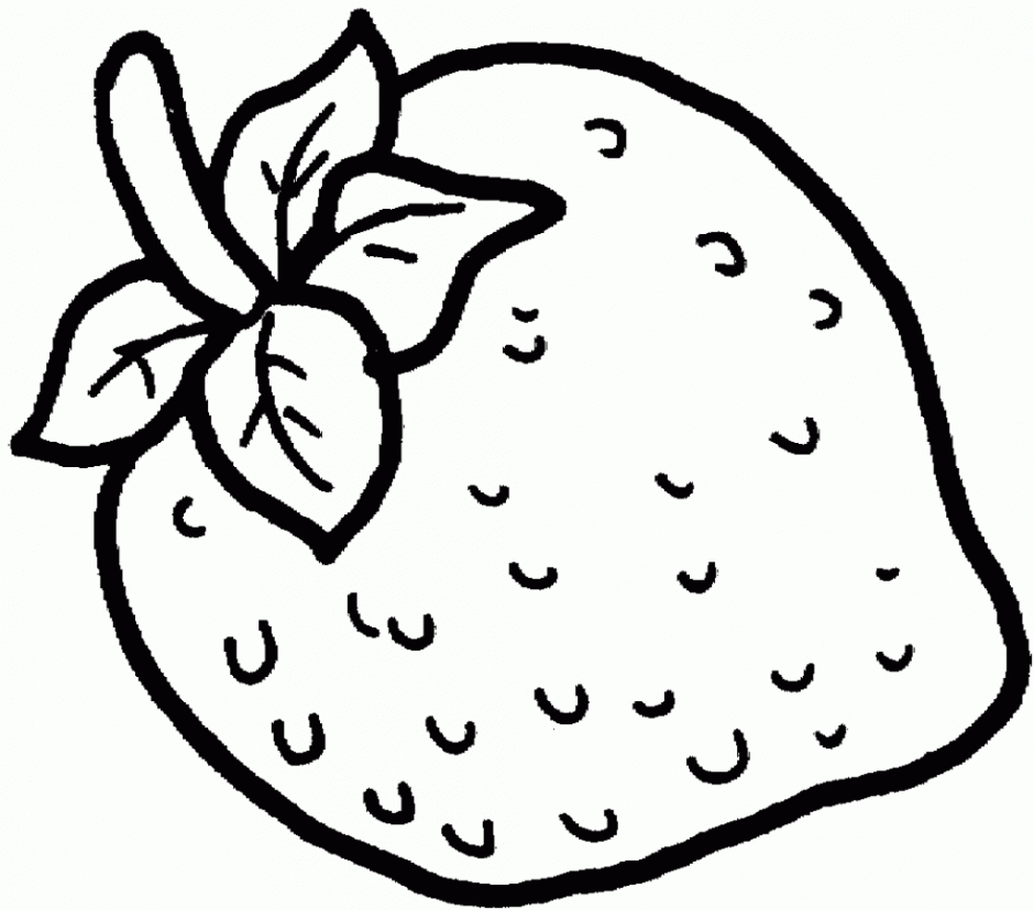 Strawberry Printable - Coloring Home
