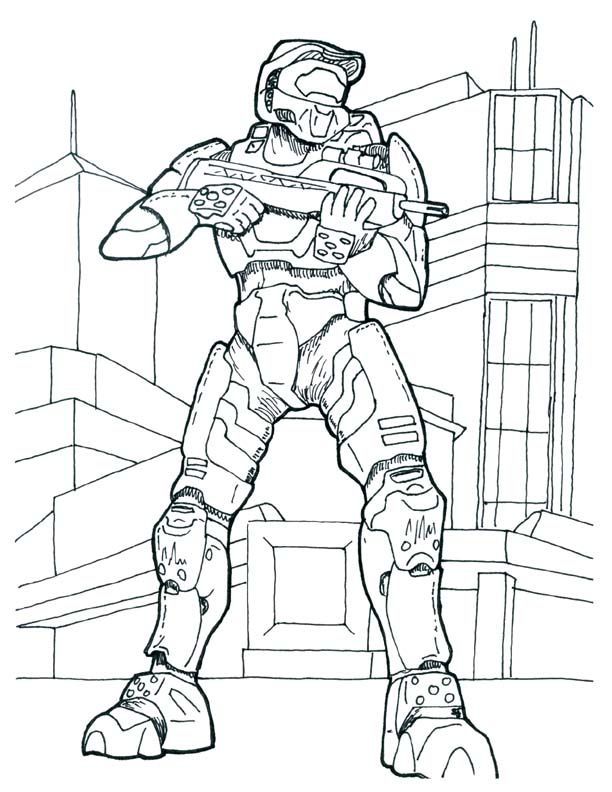 halo 4 pictures Colouring Pages