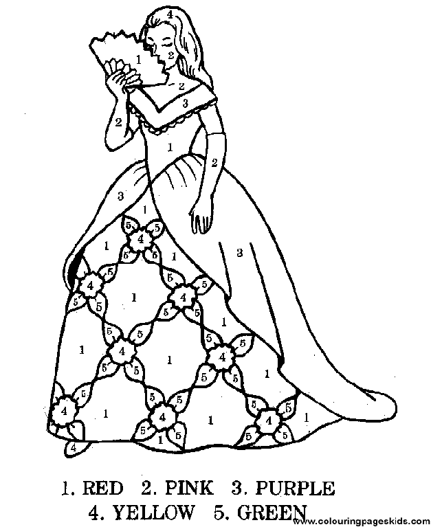 Child number Coloring Page Printable