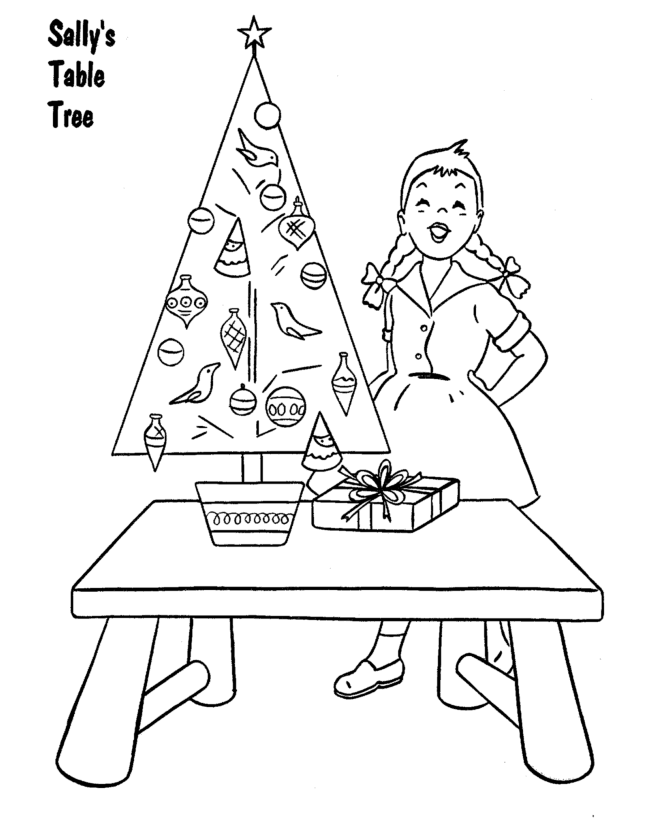 BlueBonkers : Christmas Tree Coloring Pages - 9