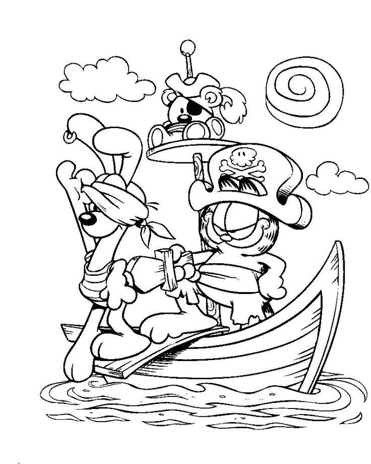 garfield i love you coloring pages - photo #26