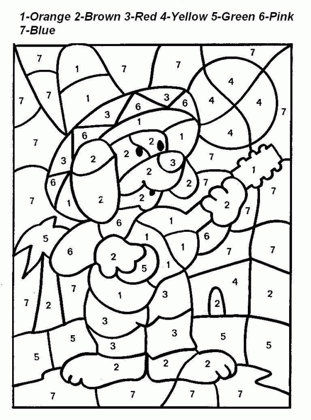 Coloring By Number Pages For Kids Coloring Pages For Adults 291518 