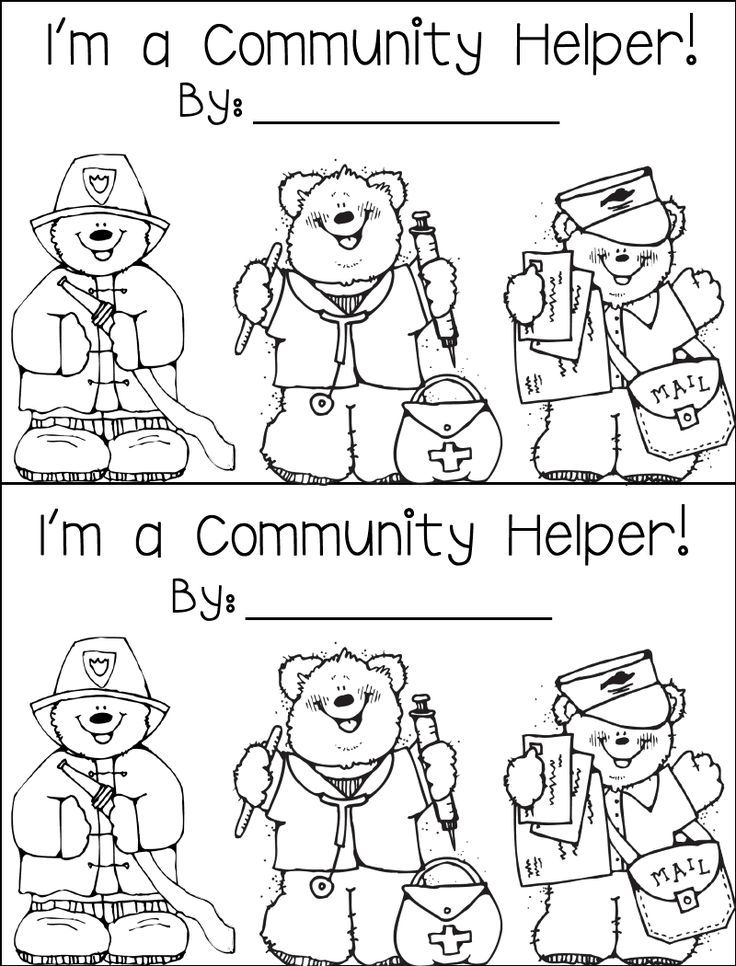 Pictures Of Community Helpers Coloring Home