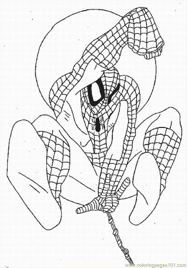 Coloring Page Coloring Pages Spiderman Lrg Cartoons Spiderman 