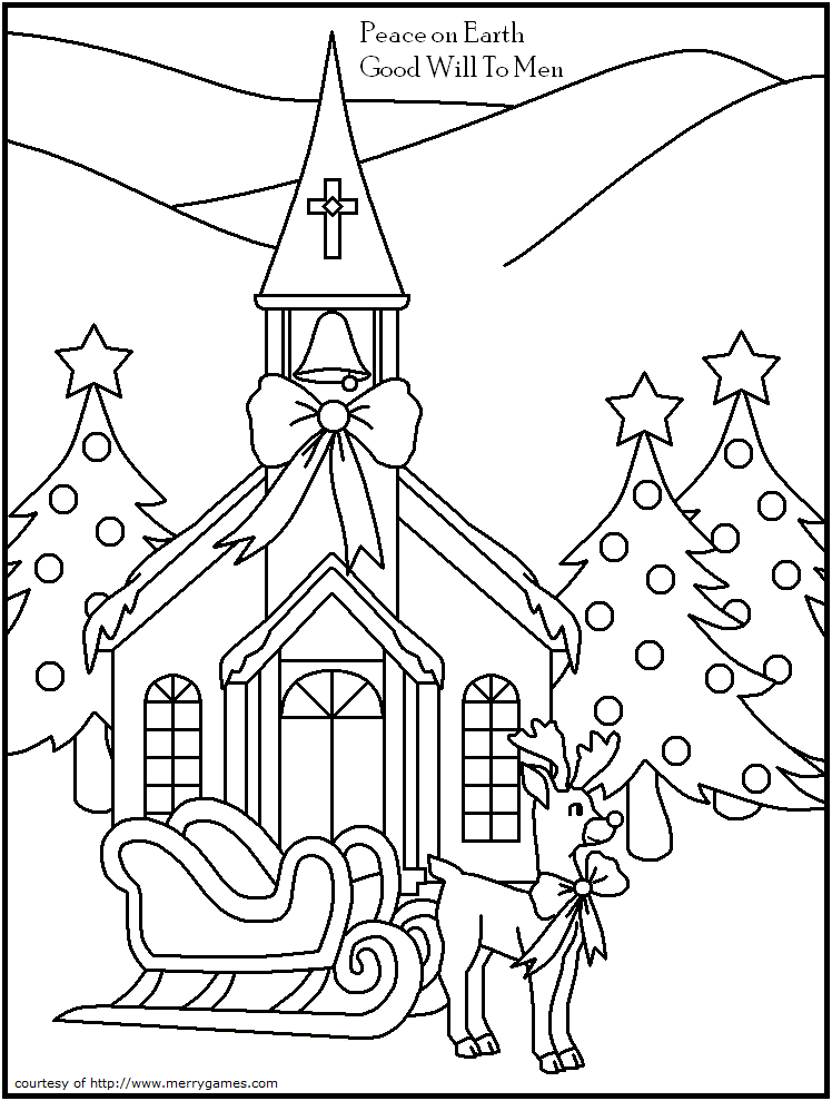 Free Printable Christmas Coloring Pages Religious
