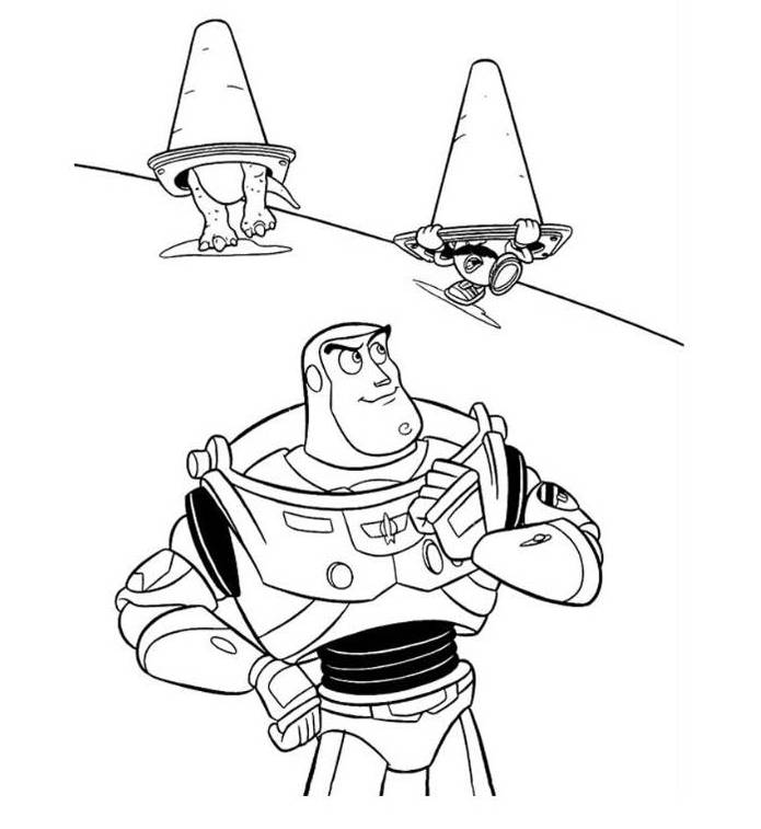 Print Toy Story Buzz Lightyear Mr Potato And Rex Coloring Pages or 