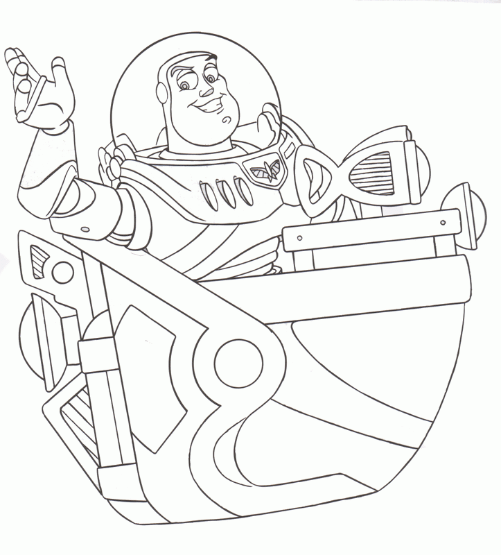buzz and zurg Colouring Pages