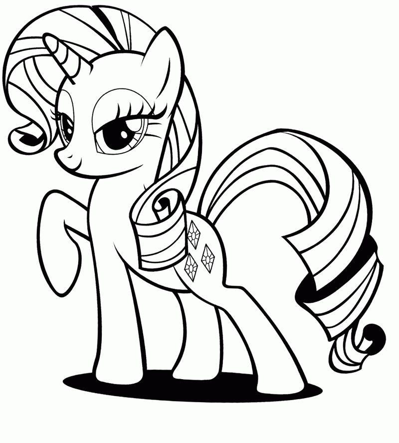 Rarity My Little Pony Coloring Pages - Coloring Home
