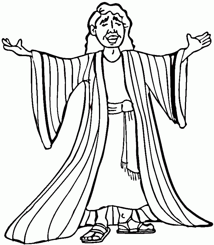 Joseph And The Coat Of Many Colors Coloring Page Coloring Home