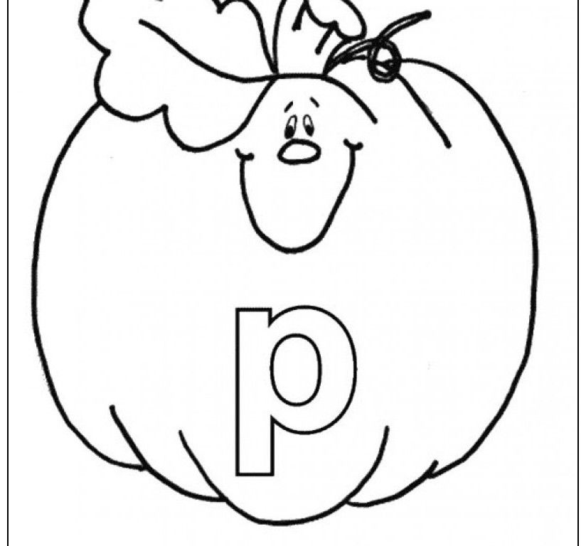 Lower Case Letter P Coloring Pages - Kids Colouring Pages