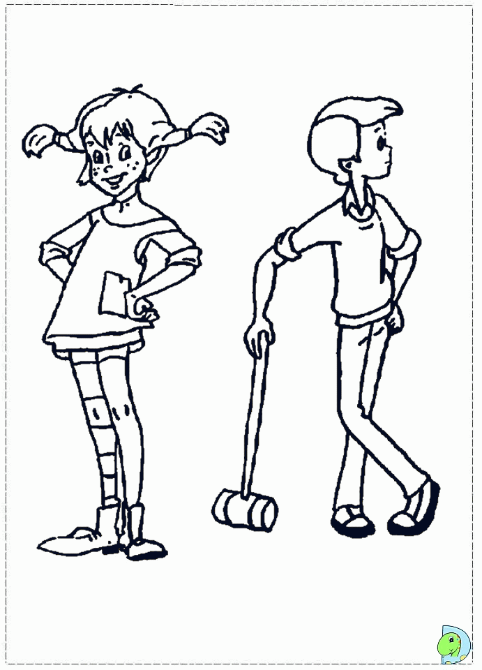 PIPPI LONGSTOCKING Colouring Pages (page 3)