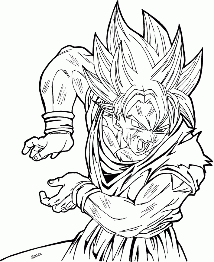 Kai in ball z Colouring Pages (page 2)