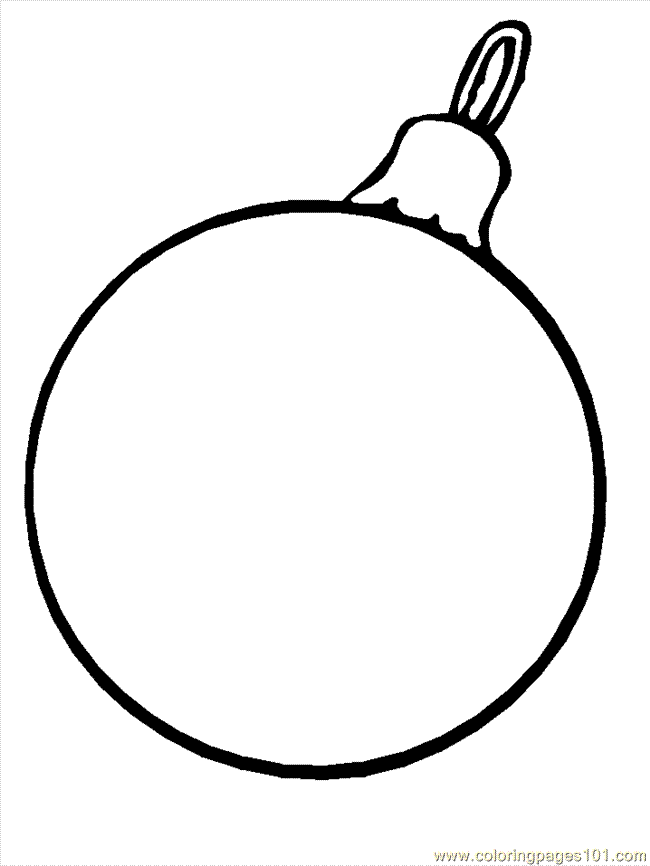 Coloring Pages Of Christmas Ornaments - Free Printable Coloring 