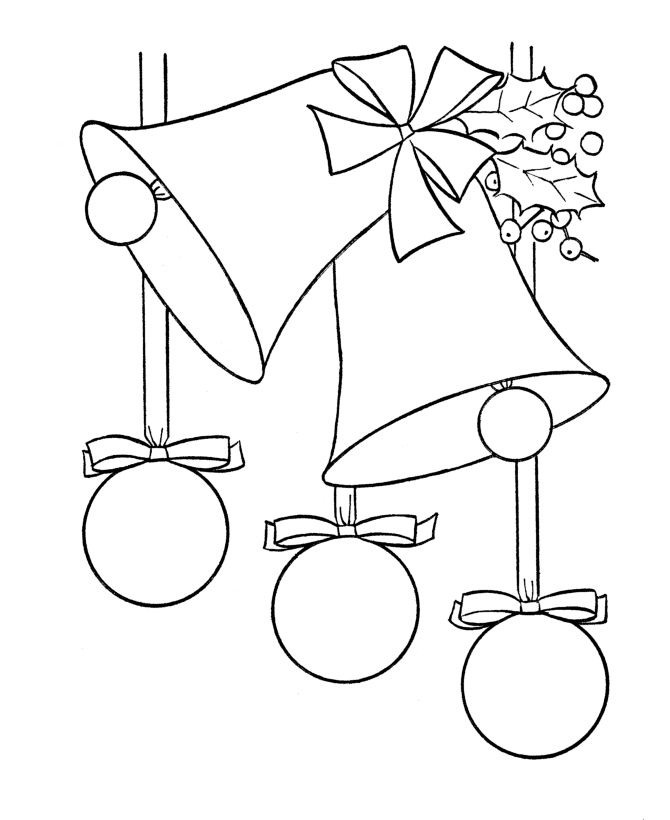 Christmas Bell Coloring Pages | download free printable coloring pages