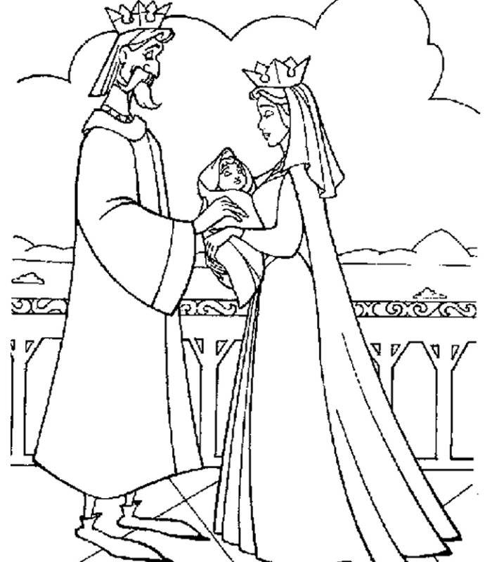 Coloring pages the sleeping beauty - picture 4