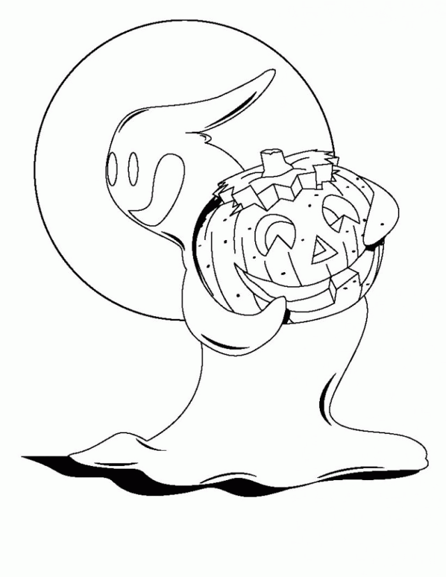 Cute Ghost Coloring Pages Collection Free Coloring Pages For Kids 