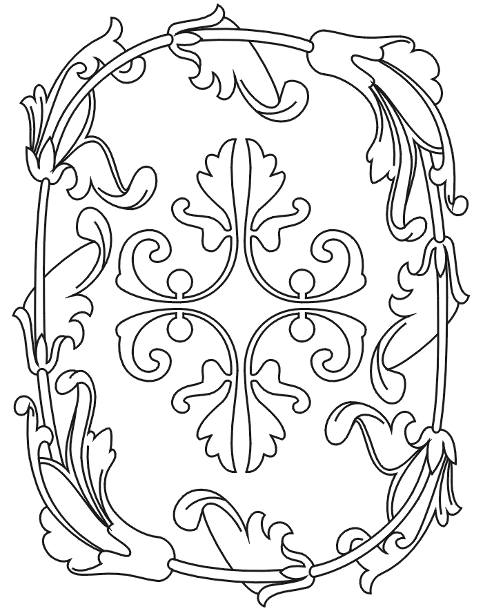 Advanced Cross Coloring Pages