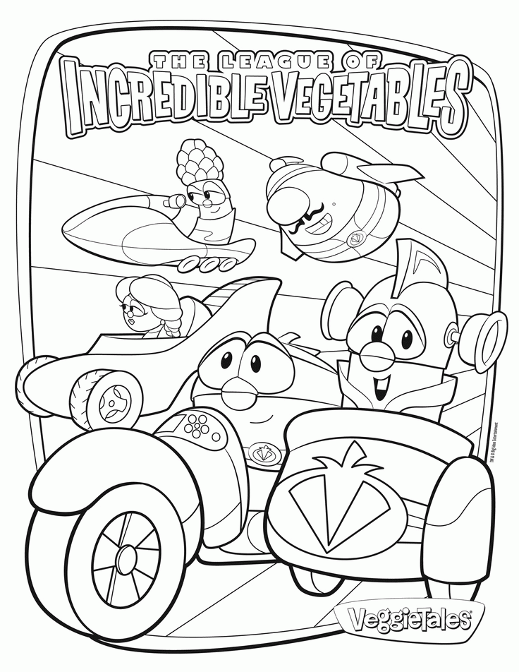 Free VeggieTales Coloring Page | My kids will be smart