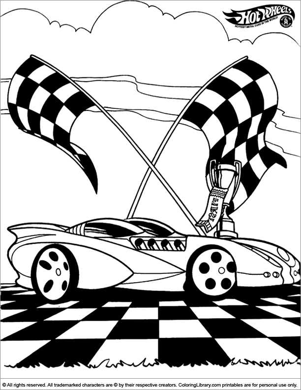 hotwheels back Colouring Pages (page 3)