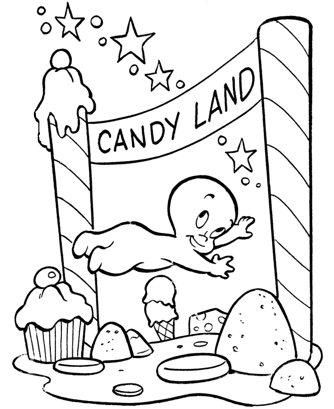 Candyland Coloring Pages Printable - Coloring Home