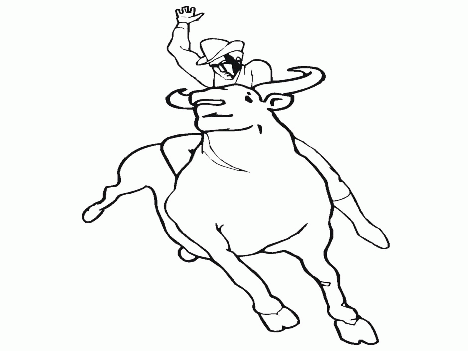 Bull Riding Coloring Pages Coloring Pages Coloring Pages For 