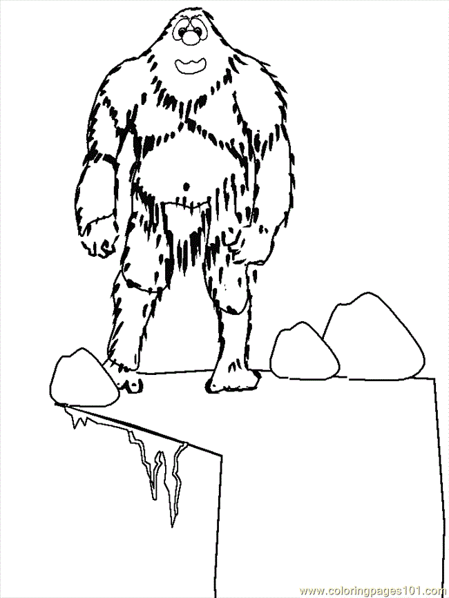 Abominable Snowman Coloring Pages 227 | Free Printable Coloring Pages
