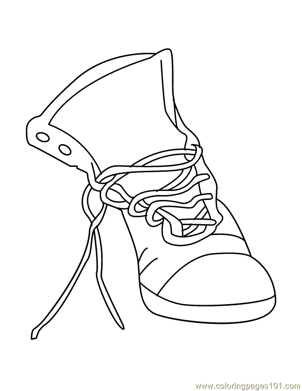 Shoes Coloring Page