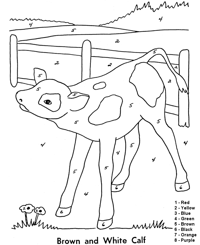 easy color by number printables | Coloring Picture HD For Kids 