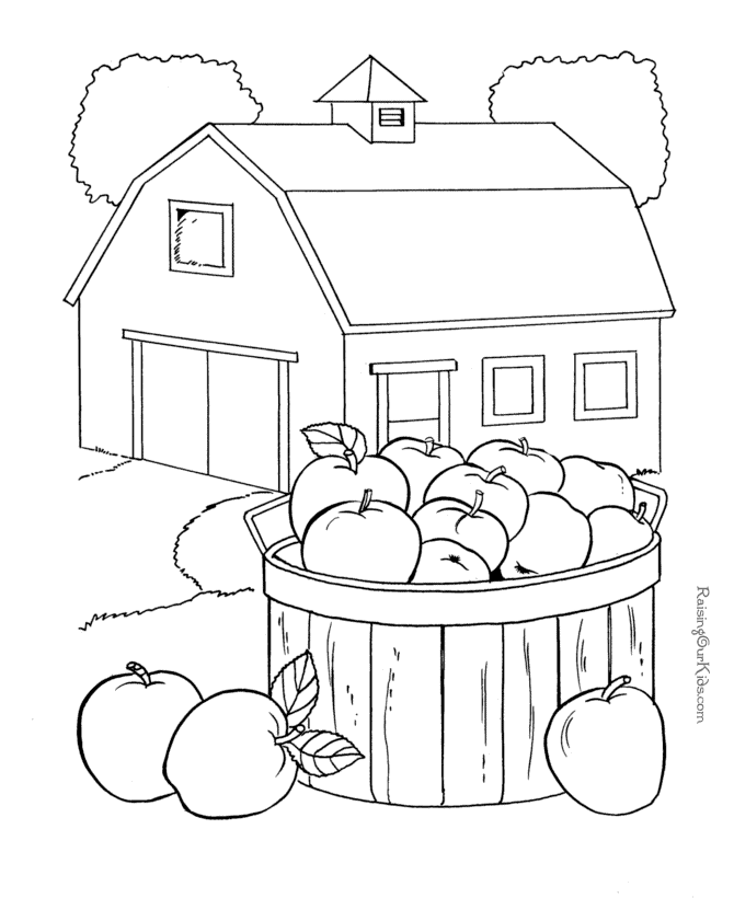 Farm Coloring Pages For Kids Coloring Home
