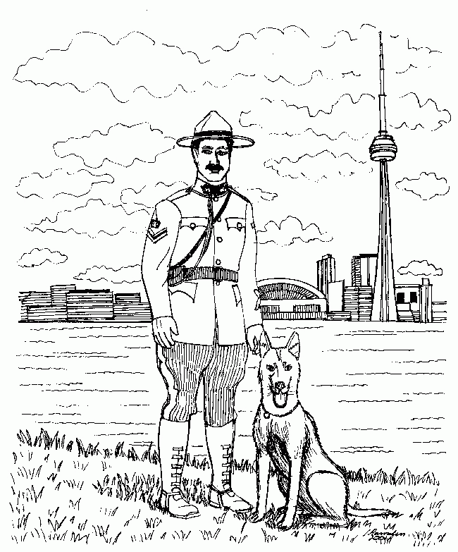 Police Dog Coloring Pages - Coloring Home