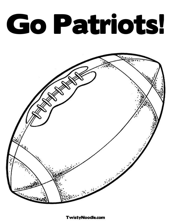 Go Patriots! New England Patriots Coloring Page