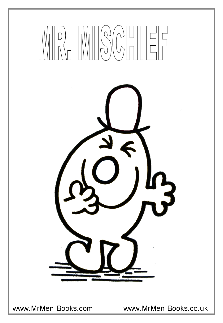 Mr bump Colouring Pages