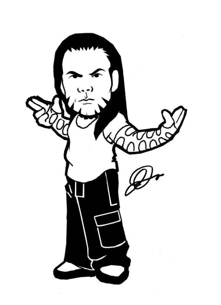 WWE Coloring Pages Jeff Hardy http://imagixs.com/jeff-hardy 