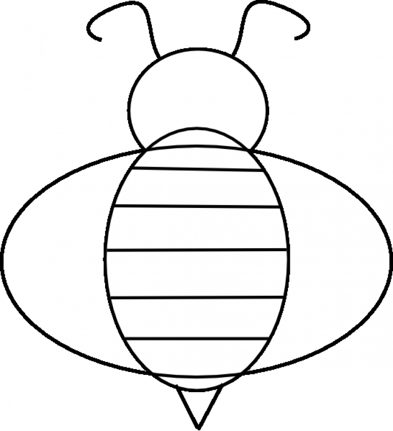 Bee Coloring Page - HD Printable Coloring Pages